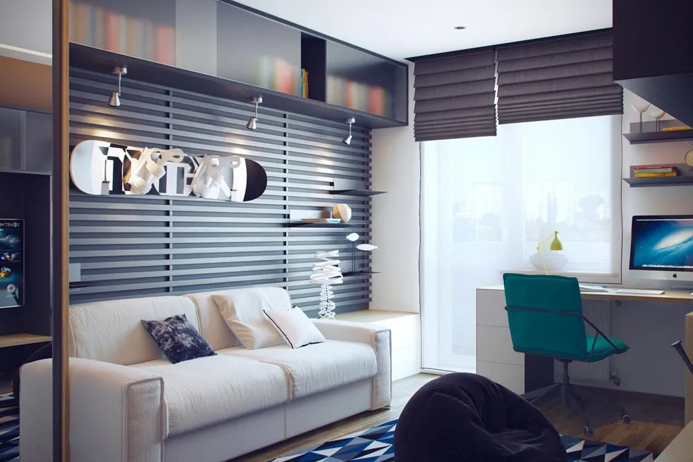 Quel store intérieur choisir selon sa décoration ? conception moderne de chambres à coucher d'adolescents